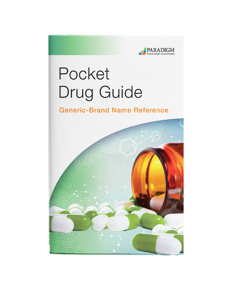 Pocket Drug Guide GenericBrand Name Reference Paradigm Education